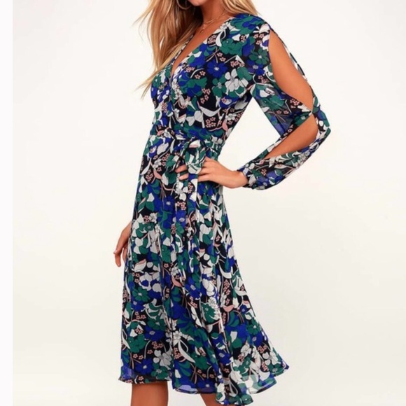 LULUS Midi Dress - Picture 1 of 15